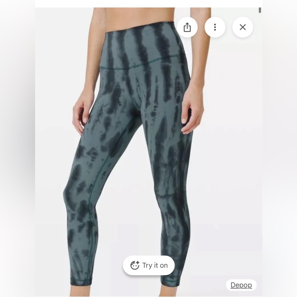 Lululemon Wunder Train High Rise Tights Diamond Dye